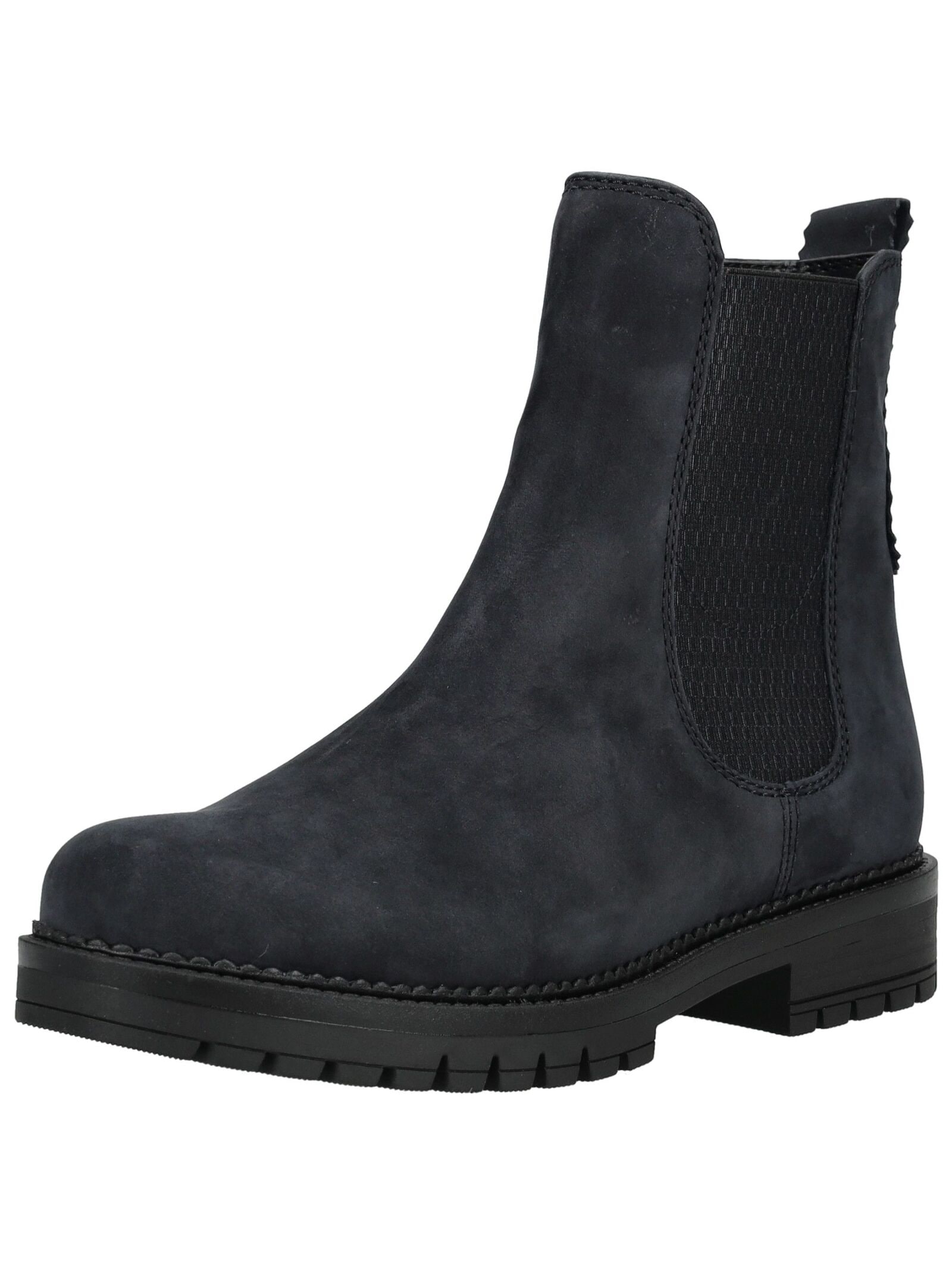 Stiefelette GABOR COMFORT "Gabor Comfort Stiefelette Nubukleder/Textil", Damen, Gr. 37,5, blau (dunkelblau), Nubukleder, Textil, Casual, Schuhe
