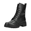 Schnürstiefelette GABOR COMFORT "Gabor Comfort Stiefelette Leder", Damen, Gr. 42,5, schwarz, Leder, casual, Schuhe