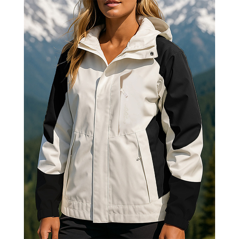 Women's Softshell Jacket Hiking Jacket Hardshell Jacket Outdoor Waterproof Windproof Hiking Outfits Hiking Clothes Spring Autumn / Fall Jacket Hunting Fishing Climbing Patchwork Pink Cream Red