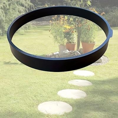 Round Garden Paving Mold - Durable Plastic Concrete Maker for DIY Outdoor Pathways, Lawn Edging, and Landscaping Projects, Garden Pathway Creation Smooth Edge Design Lightweight Gardening