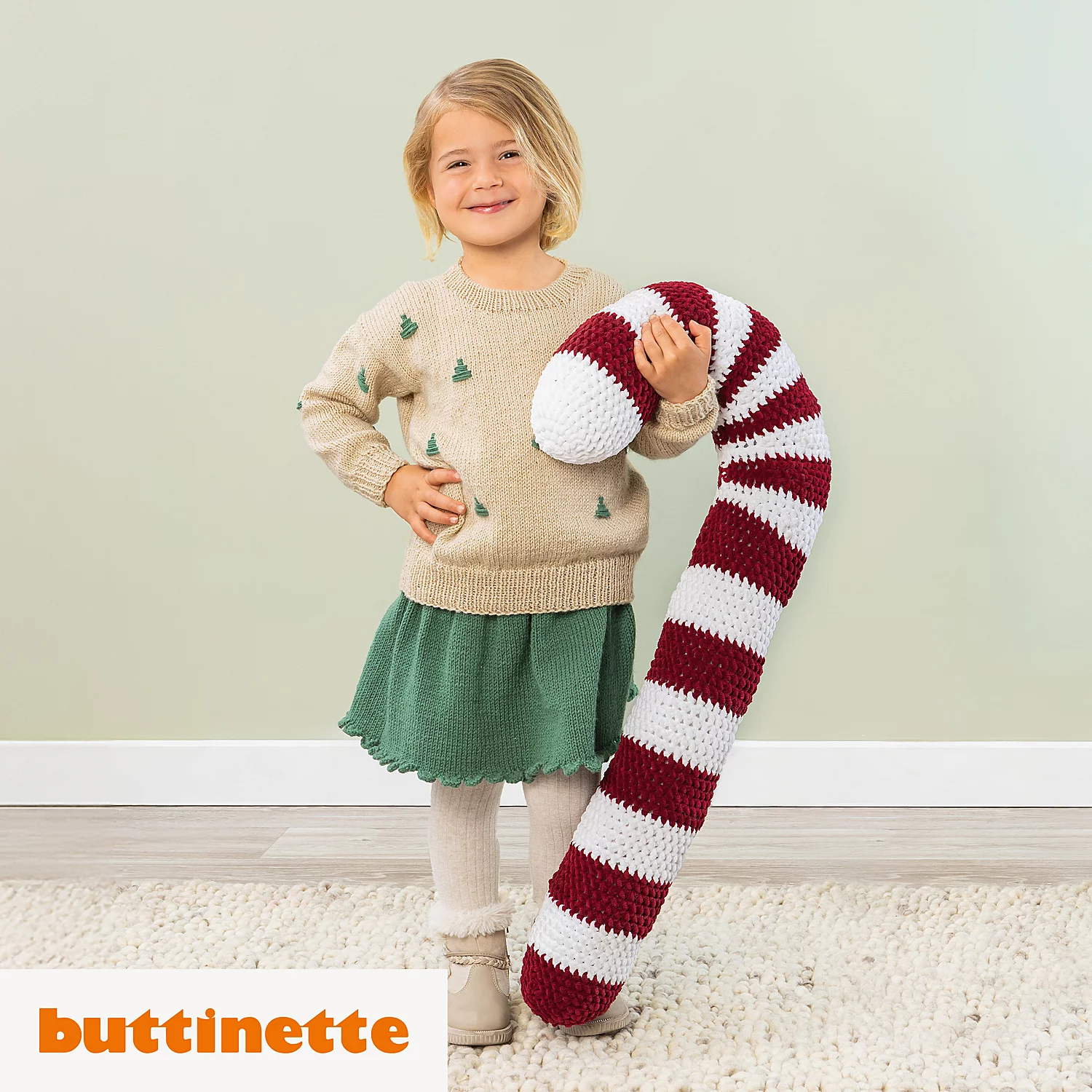 Häkelanleitung - Zuckerstange XXL aus Woll Butt Candy Image