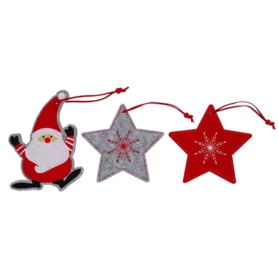 Hänger Weihnachtszeit aus Filz, 3 Stück Image
