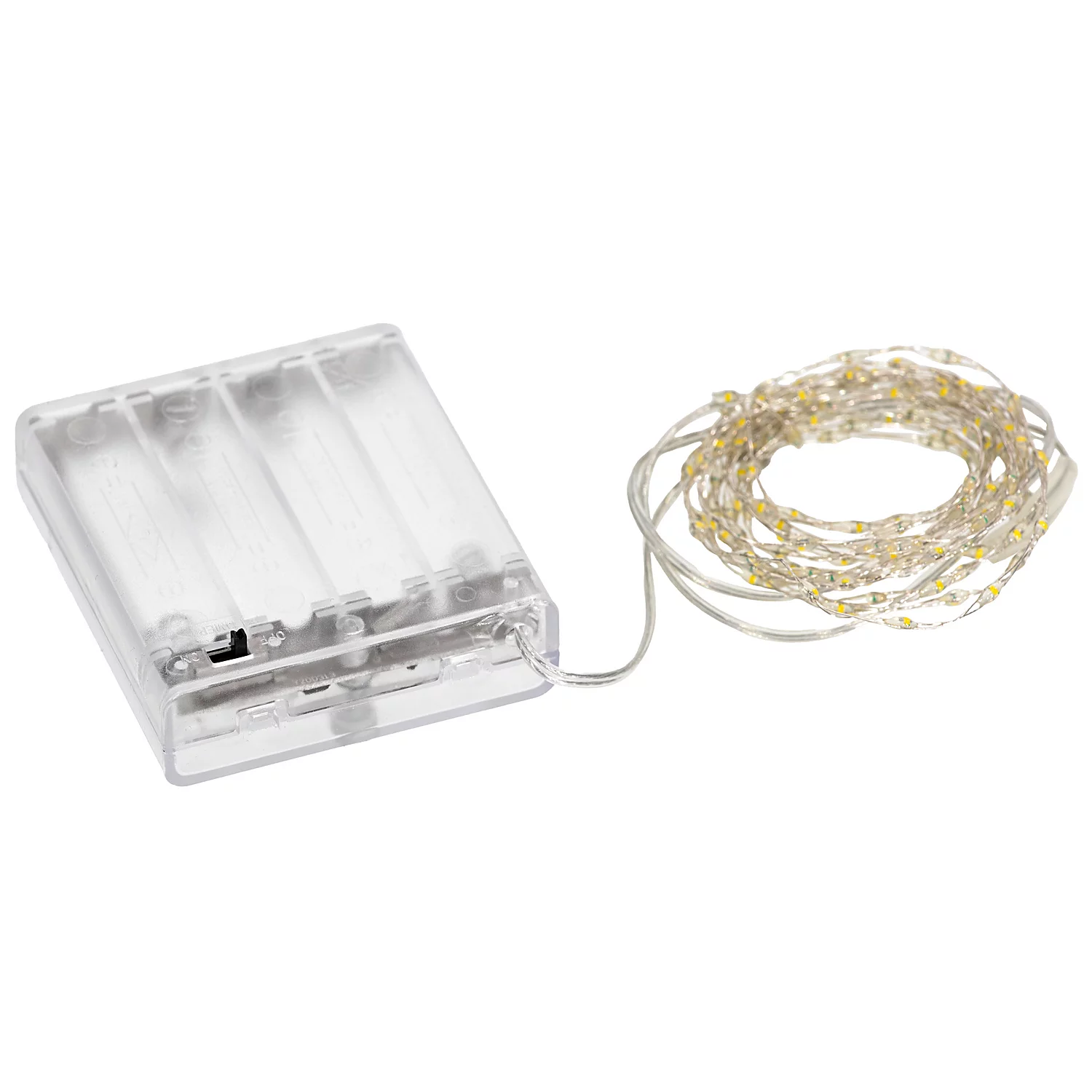 LED Micro-Lichterkette mit Batteriekasten und Timer, 150 LEDs dicht Image