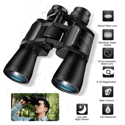 Zoom HD Binoculars, Day & Low Night Vision Hunting Telescope + Carrying Case Zoom HD Binoculars, Day & Low Night Vision Hunting Telescope + Carrying Case