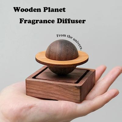 1pcs Wooden Scent Diffuser Jupiter Shape Home Decoration, No Essential Oil, Fresh Air Gift For Dorm Room & Friends 1pcs Wooden Scent Diffuser Jupiter Shape Home Decoration, No Essential Oil, Fresh Air Gift For Dorm Room & Friends