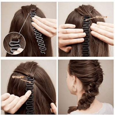 Magic Styling Stick DIY Hair French Braid Clip, Heatless Hair Curlers, Easy to Use Bun Maker Tool For Quick Hair Styling Magic Styling Stick DIY Hair French Braid Clip, Heatless Hair Curlers, Easy to Use Bun Maker Tool For Quick Hair Styling