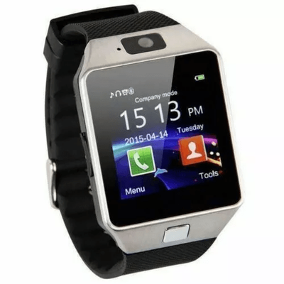 Bluetooth Smart Watch With Camera & Waterproof Design, Compatible With Android, Samsung, And IPhone silver