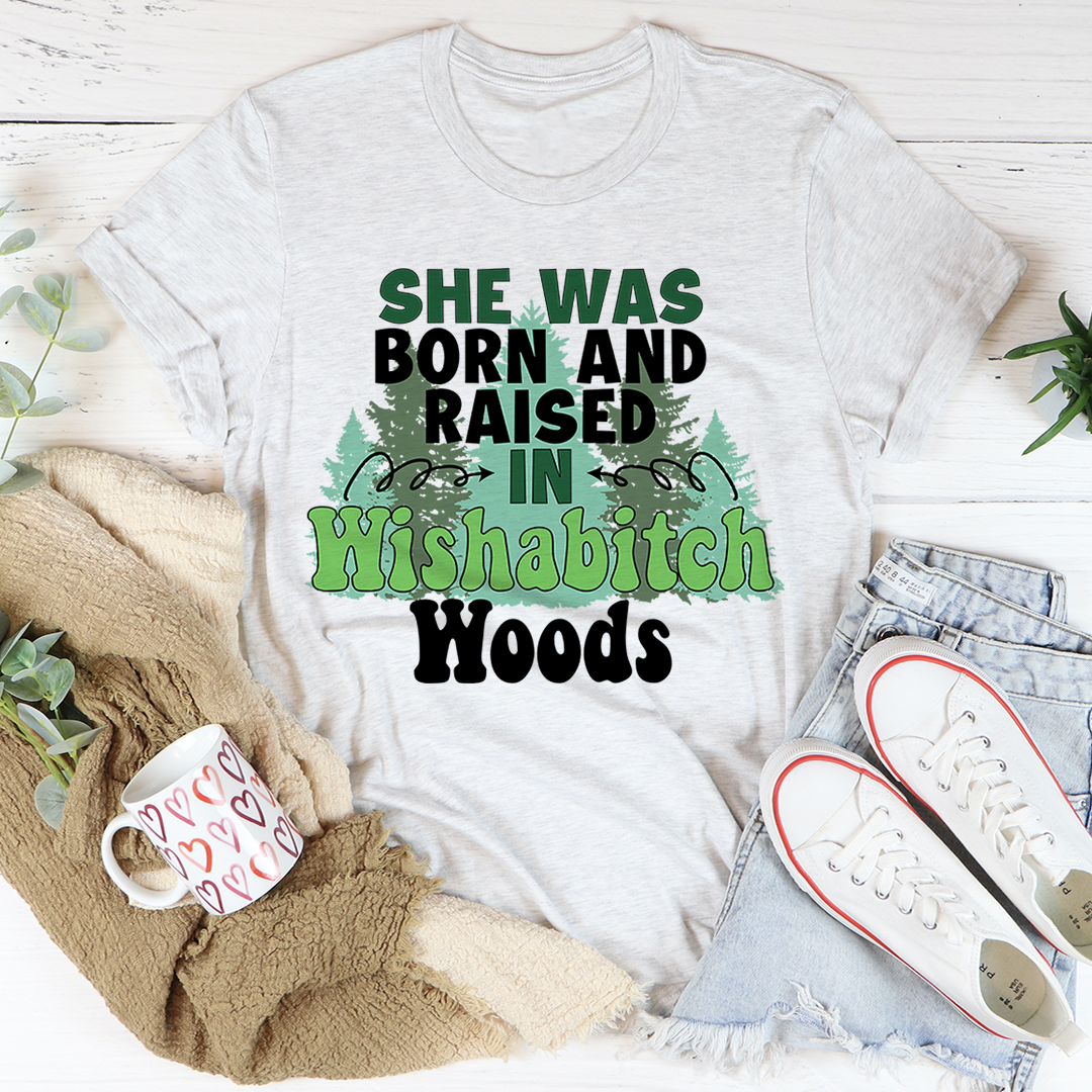 Born & Raised Tee Heather Forest L