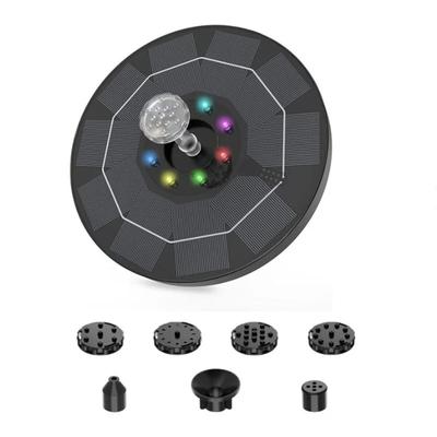 Solar Fountain Pump Kit: Energy saving, Colorful, Outdoor Watering Solution For Garden, Pool, Bird Bath Solar Panel In 18cm Colorful Solar