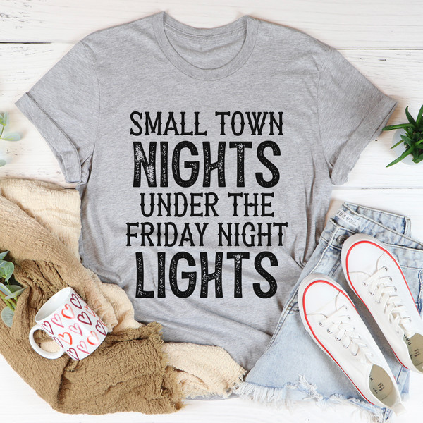 Small Town Nights Tee Black Heather 2XL
