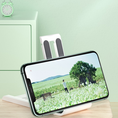 Folding Phone Holder Stand Desk White