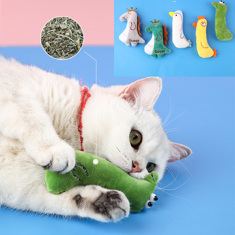 Cute Catnip Plush Toy: Protects Cats' Mouth, Aids Teeth Grinding Pet Supplies green2