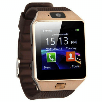 Bluetooth Smart Watch With Camera & Waterproof Design, Compatible With Android, Samsung, And IPhone gold