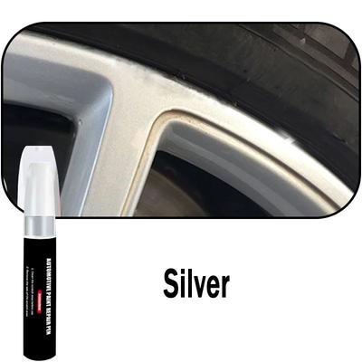 Automotive Wheel Touch Up Pen, Rim Scratch Repair Paint For Alloy Wheels silver