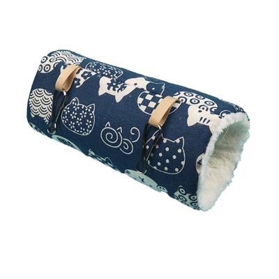 Cozy Hamster Cage Accessory: Tube Hammock & Tunnel Toy For Small Pets L 3