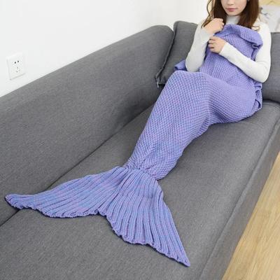 Handmade Mermaid Snuggle Blanket For Kids & Adults Violet