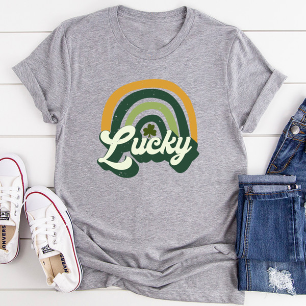 Lucky Retro Tee Heather Dust L