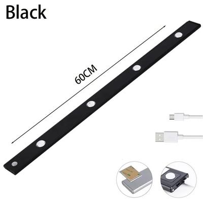 LED Motion Sensor Under Cabinet Light Black 60cm