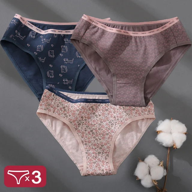 Floral Printing Panties Women Underwear Cotton Panties Set Finetoo Design Female Underpants Lingerie Sexy Pantys Briefs Floral Printing Panties Women Underwear Cotton Panties Set Finetoo Design Female Underpants Lingerie Sexy Pantys Briefs Set 2 L