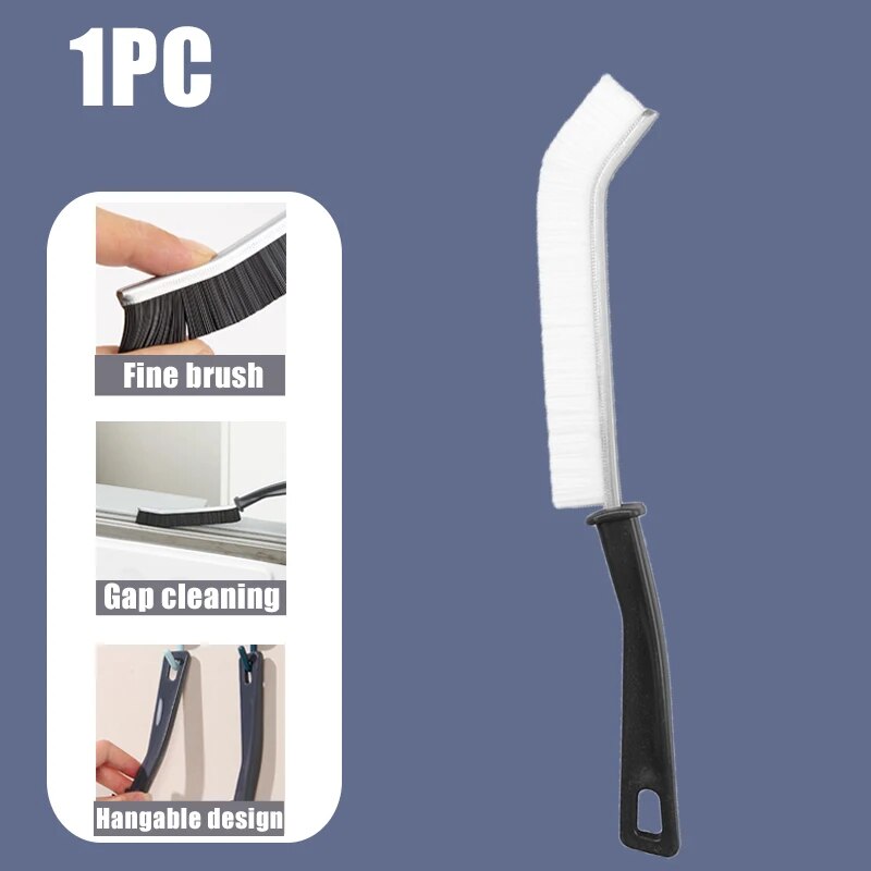Long Gap Cleaning Brush: Effective Household Tool With Stiff Bristles For Tile Joints And Crevices 1pc white