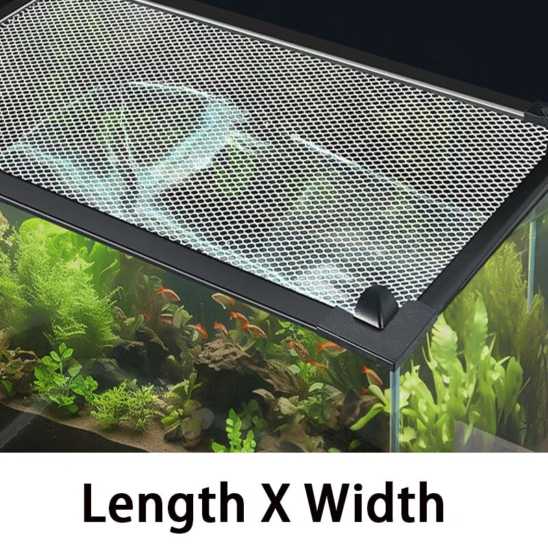 Fish Tank Anti Jump Net: Invisible, Magnetic, Secure Cover 80X50CM