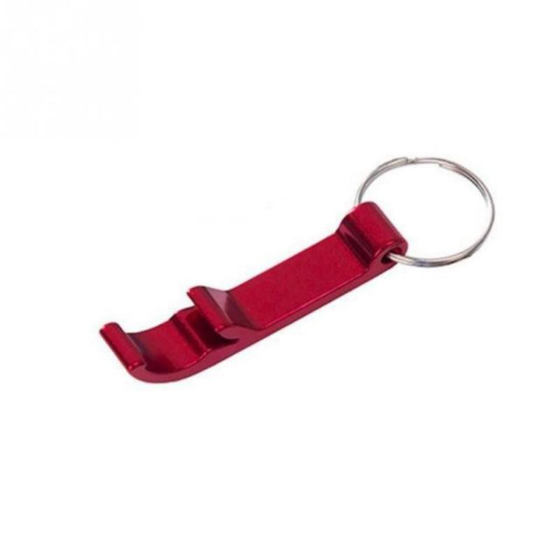 Wholesale Portable Beer Bottle Opener Keychain Mini Aluminum Alloy Pocket Opener For Weddings & Parties (1 10PCS) Color: Red 1pc