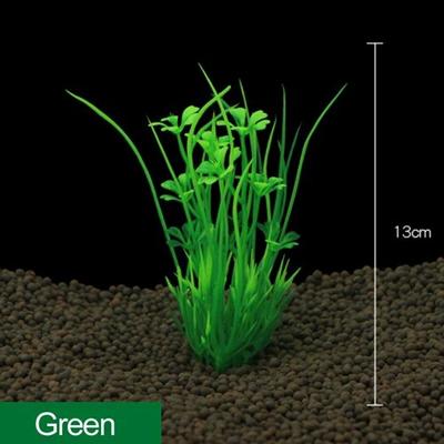 Aquatic Green Artificial Aquarium Plants: 13cm Height Tank Decor 2