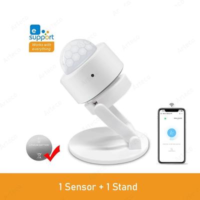 Zigbee Smart PIR Motion Sensor, Human Body Infrared Detector, Security Alarm Compatible With EWeLink & Home Assistant sensor With Stand