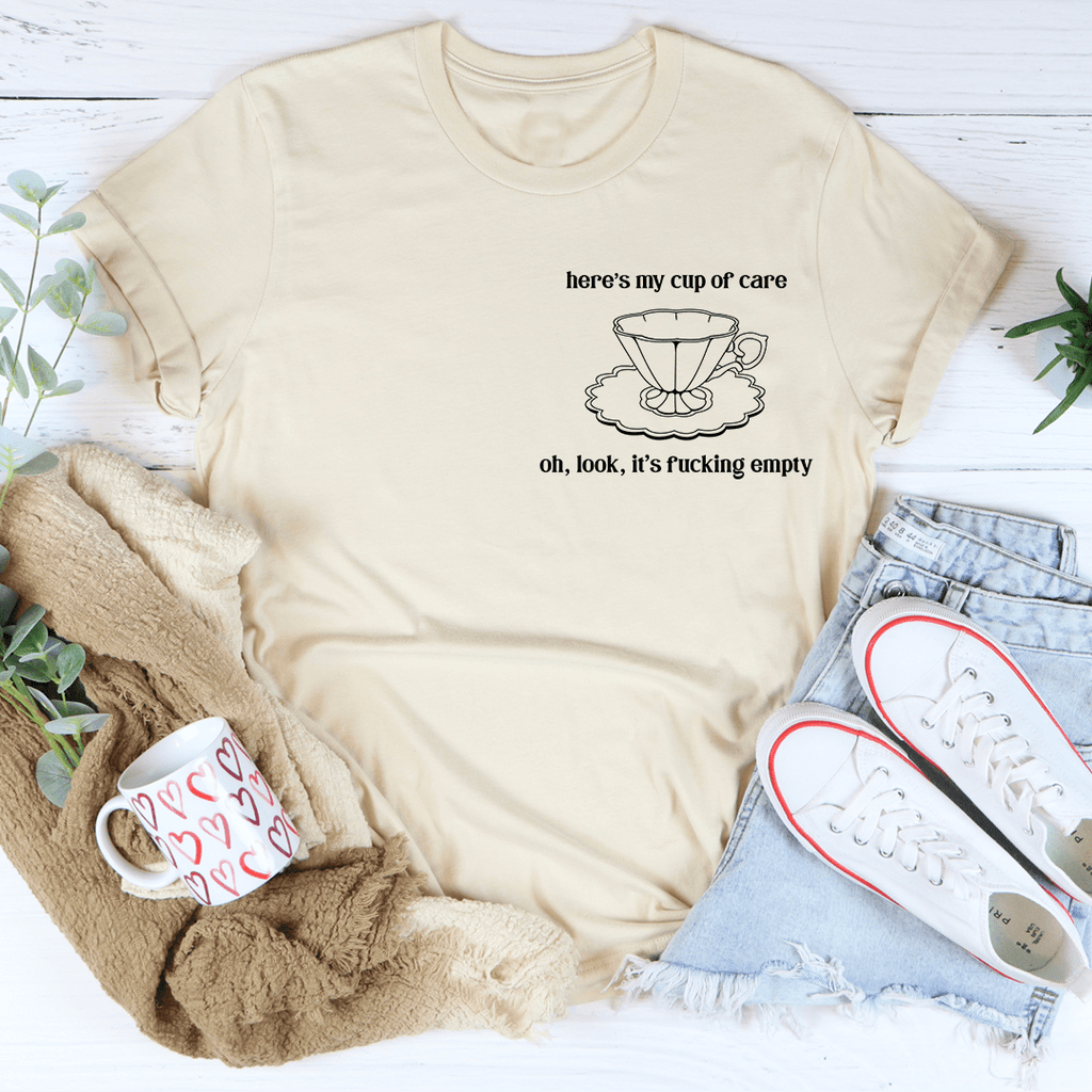 Here's My Cup Of Care Tee M Athletic Heather