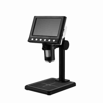 RIEVBCAU DM7 Digital Microscope 4.3 LCD 1000X Magnification W 1080P Camera 8 LED Lights For Coin Collecting & Soldering dm7 b1