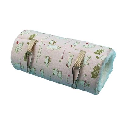 Cozy Hamster Cage Accessory: Tube Hammock & Tunnel Toy For Small Pets L 6