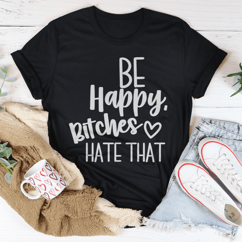 Be Happy Tee Heather Prism Peach 2XL