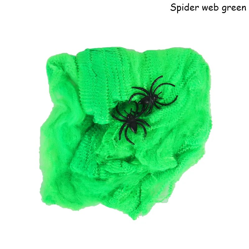 Stretchy Halloween Spider Web Decorations For Haunted Houses & Parties Scary Artificial Cobweb Props 20G E