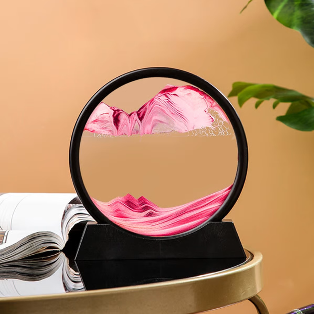 3D Hourglass Deep Sea Sandscape Pink