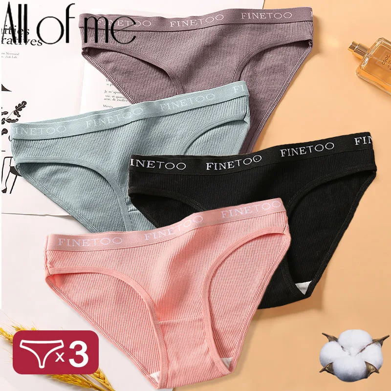 3PCS Women Cotton Underwear Panties Female Sexy Briefs Brand Band Waist Pantys Set Solid Color Intimates Lingerie For Gi 3PCS Women Cotton Underwear Panties Female Sexy Briefs Brand Band Waist Pantys Set Solid Color Intimates Lingerie For Gi Set 1 XL