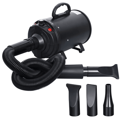 Pet Dog Hair Dryer 3.2HP | Adjustable Speed Grooming Blow Dryer With Heater | High Velocity 2400W Black Pet Dog Hair Dryer 3.2HP | Adjustable Speed Grooming Blow Dryer With Heater | High Velocity 2400W Black