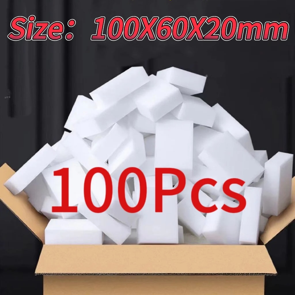 Melamine Sponge: Household Cleaning Tools For Office, Kitchen, Bath Pack Of 5, 10, 20, 50, 100pcs 20PCS