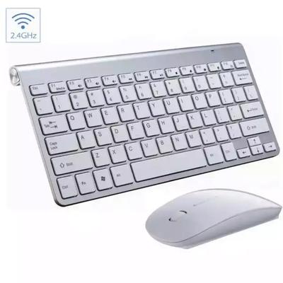 Mini Wireless Keyboard And Mouse Set Waterproof 2.4G For Mac Apple PC Computer silver