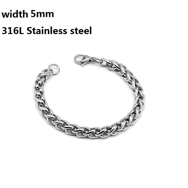 316L Stainless Steel Cuban Chain Bracelet: Unisex Figaro Vintage Design, Perfect Viking Kpop Emo Luxury Jewelry Gift Length 17cm 5