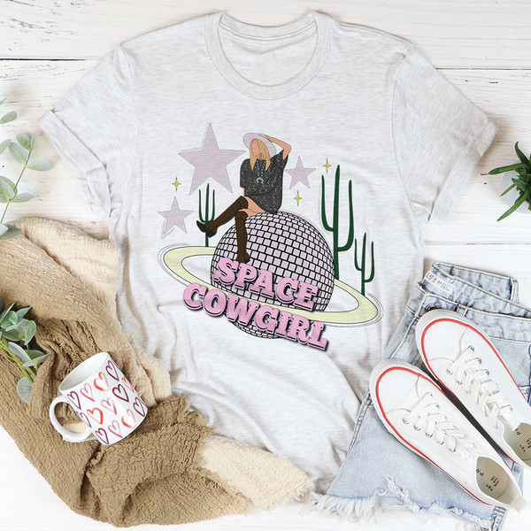 Space Cowgirl Tee Ash M