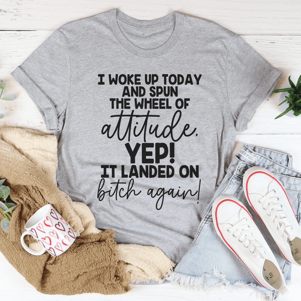 The Wheel Of Attitude Tee XL Athletic Heather