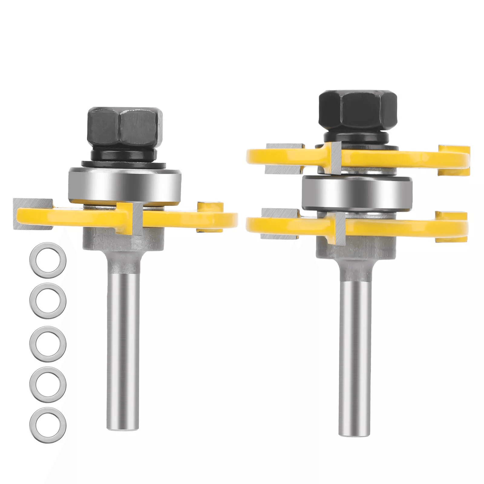 Tongue And Groove Router Bit Set, Shank, Teeth Adjustable T Shape Woodworking Cutter Tongue And Groove Router Bit Set, Shank, Teeth Adjustable T Shape Woodworking Cutter