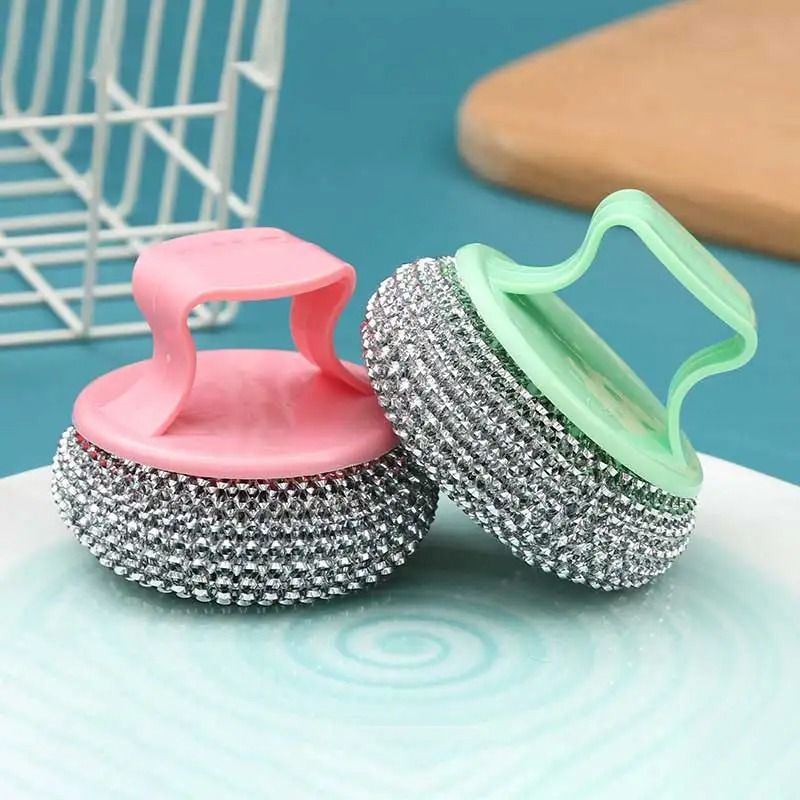 Multi Purpose Removable Cleaning Ball Brush For Kitchen Pots, Pans & Dishes Multi Purpose Removable Cleaning Ball Brush For Kitchen Pots, Pans & Dishes