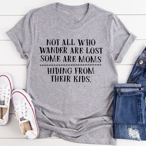 Not All Who Wander Are Lost Mom Tee Mauve 2XL