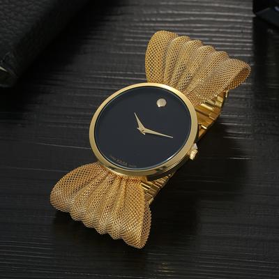 Women's Bracelet Watch Quartz TR Mesh Band Minimalist Watch For Women Ladies Valentines Gift For Her Best Watches Women's Bracelet Watch Quartz TR Mesh Band Minimalist Watch For Women Ladies Valentines Gift For Her Best Watches Golden Black