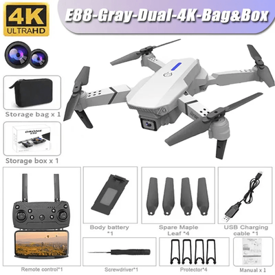 E99 Pro Drone With 6K Camera And Altitude Hold Quadcopter g dual 4k bag box