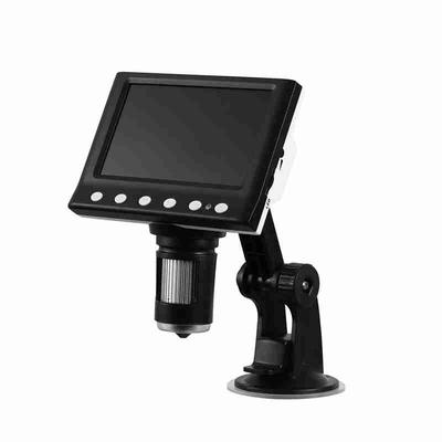 RIEVBCAU DM7 Digital Microscope 4.3 LCD 1000X Magnification W 1080P Camera 8 LED Lights For Coin Collecting & Soldering dm7 b