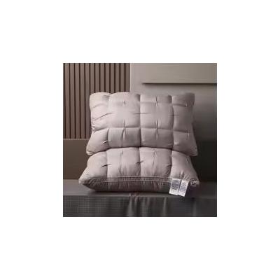 Luxurious 5 Star Hotel Quality Pillow Deep Sleep Neck Support, Non Collapse Core, 20x30 Inches 1pcs Gray 77x51cm
