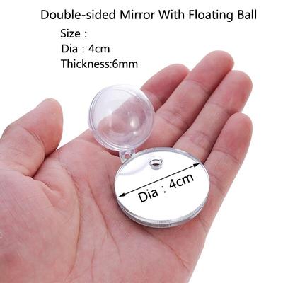 Acrylic Aquarium Betta Mirror: Floating Round Tank For Fish Training 6