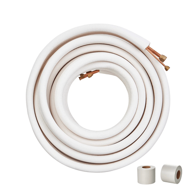 Ductless Mini Split Line Set 1 4'' X 1 2'' X 50ft Insulated Copper Tubing For AC Units, HVAC Systems, And Heat Pumps Ductless Mini Split Line Set 1 4'' X 1 2'' X 50ft Insulated Copper Tubing For AC Units, HVAC Systems, And Heat Pumps